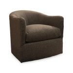 Tapered English Slope Arm Swivel Chair