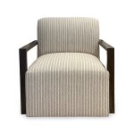 Creswell Wood Arm Swivel Chair - Image 3