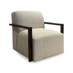 Creswell Wood Arm Swivel Chair