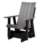 Contemporary Adirondack 2' Glider | Coastal Gray + Black