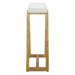 Midas Gold Accent Table with Crystal Top - Image 3