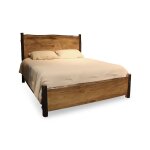 Mountain Retreat Two-Tone Rustic Panel Bed | King