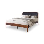 Charcoal Upholstered Platform Bed | Queen