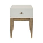 Modern Flat Drawer Front End Table with Open Shelf - Image 2