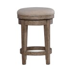 Modern Farmhouse Upholstered Console Swivel Stool - Image 3