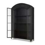 Wide Arched 2-Door Metal Display Cabinet - Image 3