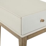 Modern Flat Drawer Front End Table with Open Shelf - Image 7