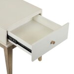 Modern Flat Drawer Front End Table with Open Shelf - Image 8