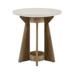 Modern Round Sculptural End Table - Image 3