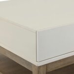 Modern Flat Drawer Front Cocktail Table with Open Shelf - Image 7