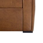 Zero Wall Dual-Power Honey Leather Sofa - Image 10