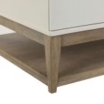 Modern Flat Drawer Front Cocktail Table with Open Shelf - Image 9