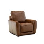 Zero Wall Dual-Power Honey Leather Recliner