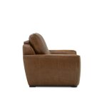Zero Wall Dual-Power Honey Leather Recliner - Image 3