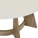 Modern Round Sculptural Cocktail Table - Image 5