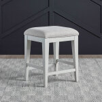 Upholstered Farmhouse Console Stool - Image 6
