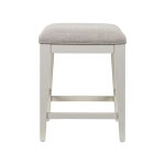 Upholstered Farmhouse Console Stool - Image 2