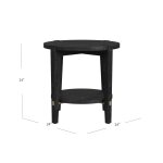 Whitfield Round End Table with Open Shelf - Image 4