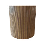 Modern 60" Round Fluted Pedestal Dining Table - Image 3