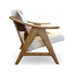 Leather Hide Occasional Chair - Image 3