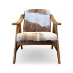Leather Hide Occasional Chair - Image 2