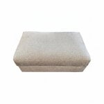 Pewter Rectangular Storage Ottoman - Image 3