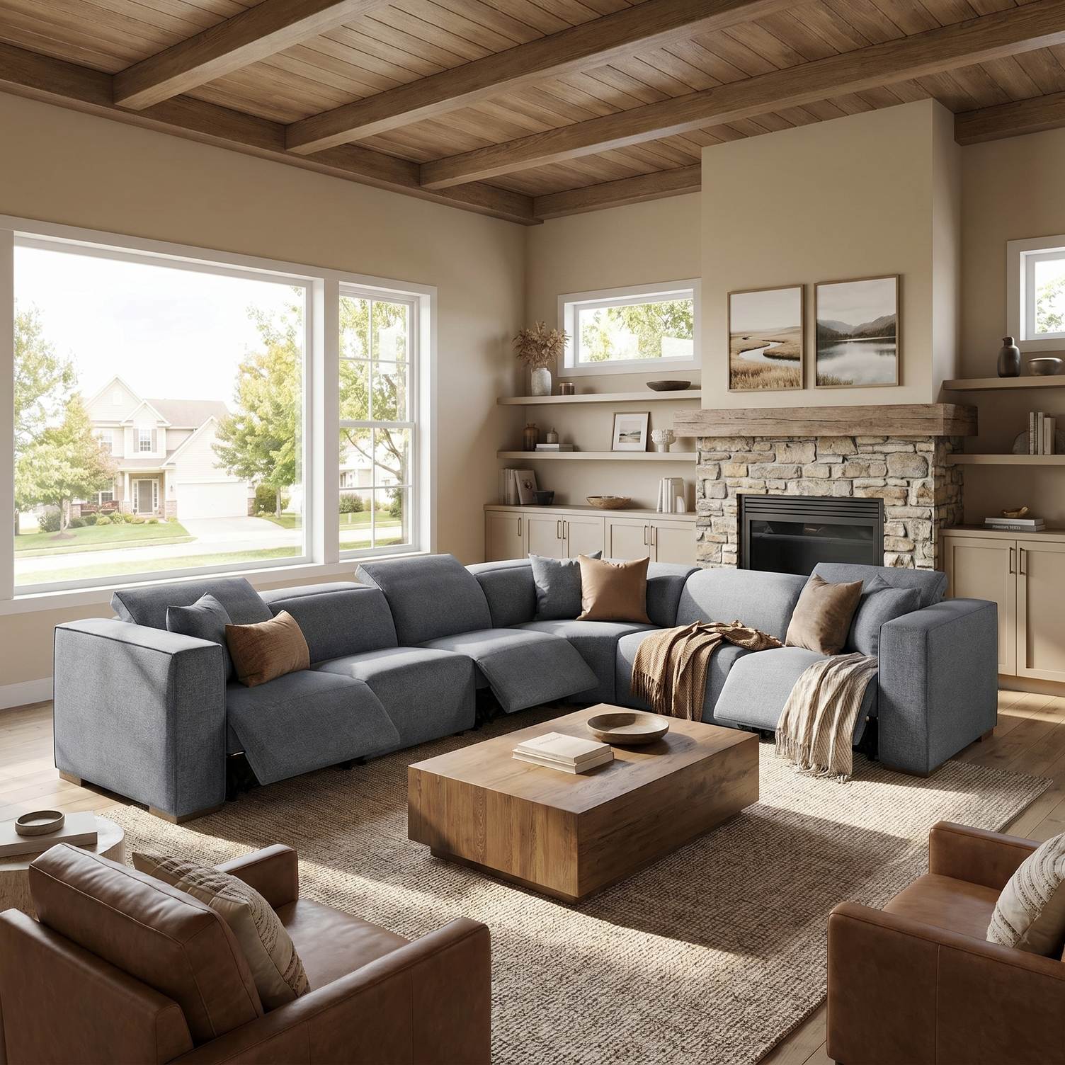 Bliss 6-Piece Powered Modular Sectional - Image 2