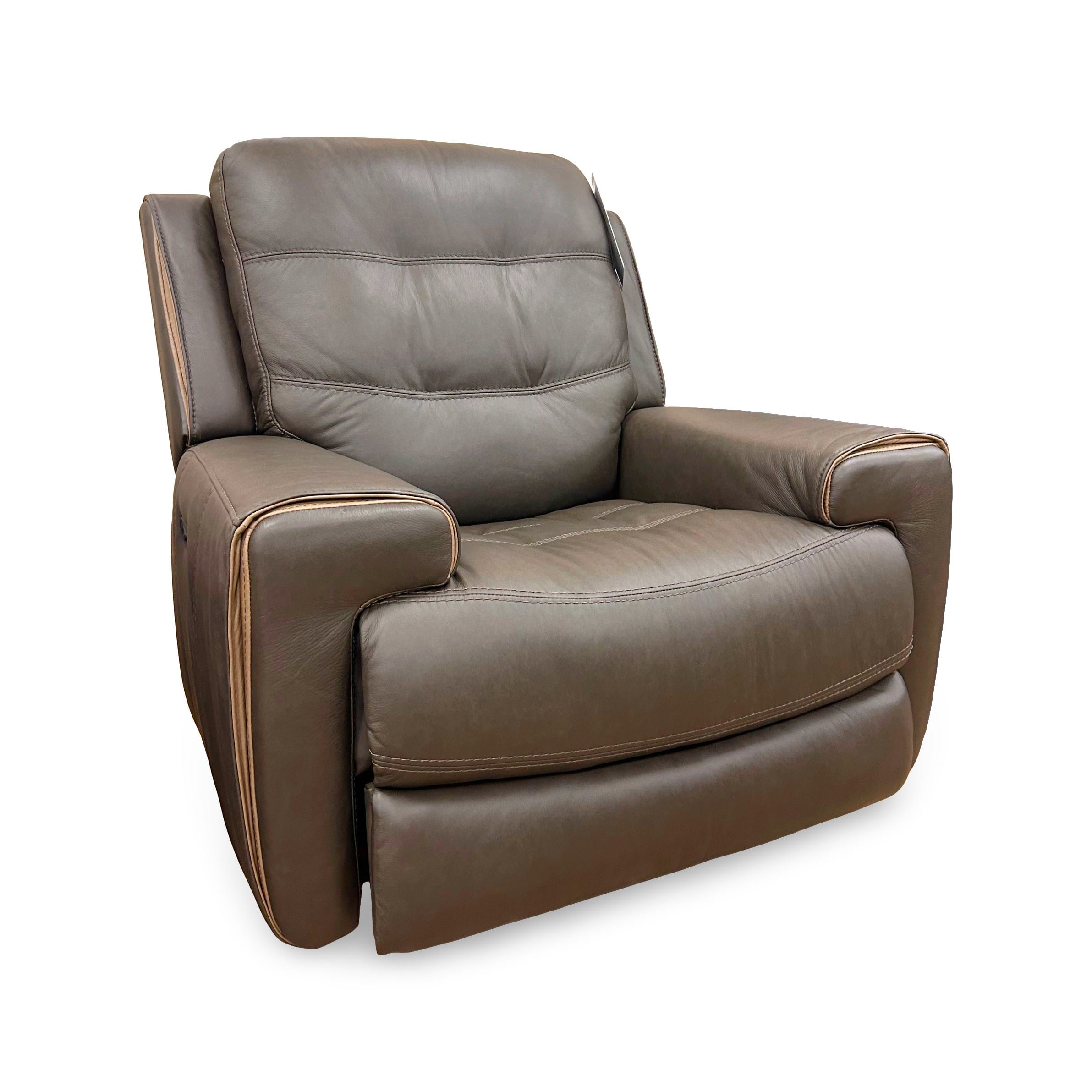 Leather Gliding Recliner-RECGLIMF6040 Modern Leather Gliding Recliner - Image 1