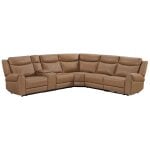 Momentum 6-Piece Triple Powered Sectional with Heat & Massage and Built-in Speakers