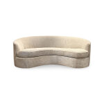 Modern Curved Bench Seat Sofa - Image 4