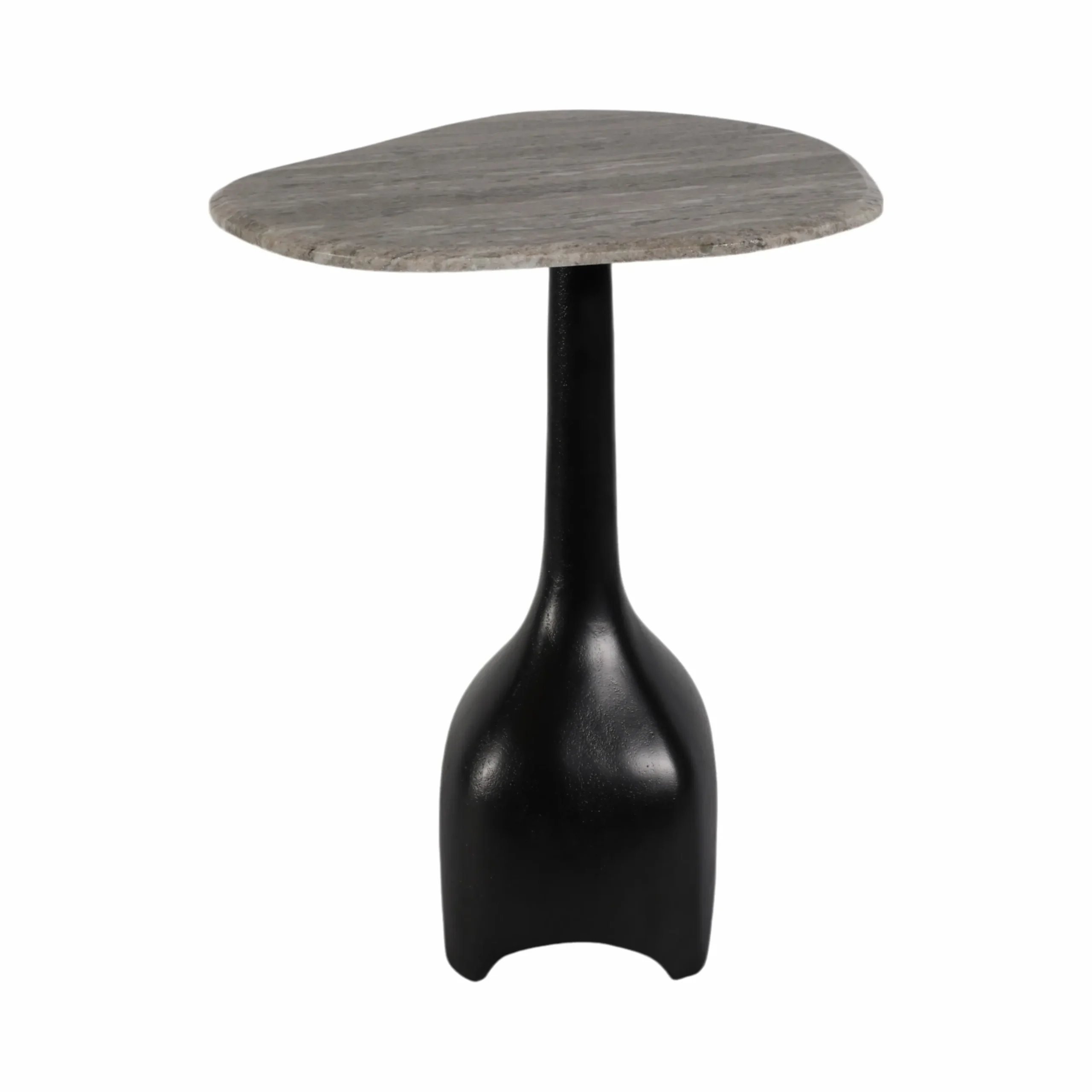 Curved Top Marble Accent Table