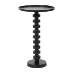 Stacked Disc Round Accent Table