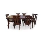 Transitional 7-Piece Cherry Smoke Dining Set - Image 3