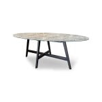 Oval Porcelain 84" Dining Table
