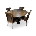 Lennox 5-Piece Waterfall Edge Dining Set - Image 6