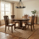 Lennox 5-Piece Waterfall Edge Dining Set - Image 9