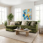Pine 2-Piece Left Arm Chaise Sofa - Image 8