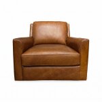 Columbo Leather Swivel Chair - Image 2