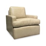 Bradley Leather Swivel Glider Chair