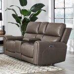 Hazel Zero Gravity Triple Powered Loveseat with Console - Image 10