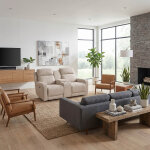 Dual-Powered Auto Gliding Loveseat with Console - Image 3