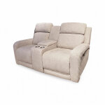 Dual-Powered Auto Gliding Loveseat with Console - Image 2