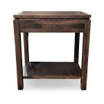 Modern West Open Shelf Chairside Table - Image 2