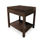 Modern West Open Shelf End Table