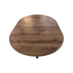 Rounded Laminate Dining Table with 18" Table Leaf - Image 3