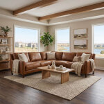 Columbo 3-Piece Leather Sectional Sofa - Image 8