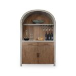 Arched Coffee & Wine Bar Cabinet - Image 2