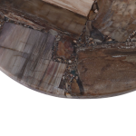 Sculptural Petrified Wood 24" Side Table - Image 4