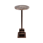 Sculptural Petrified Wood 24" Side Table - Image 3