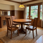 5-Piece Pedestal Table Dining Set - Image 6